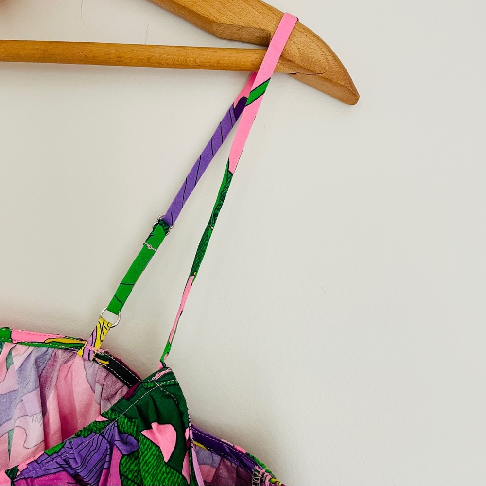 NWT Express Vibrant Botanical Floral Camisole Spaghetti Strap Top Small - Picture 7 of 9